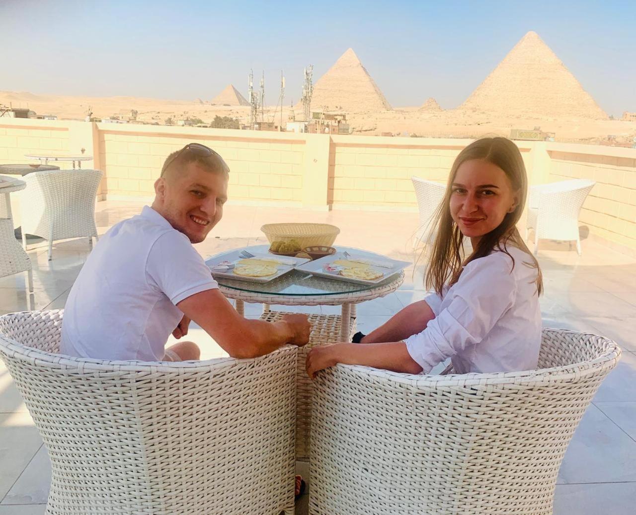 El Aida Pyramids View Hotel Kafret el-Gabal Dış mekan fotoğraf